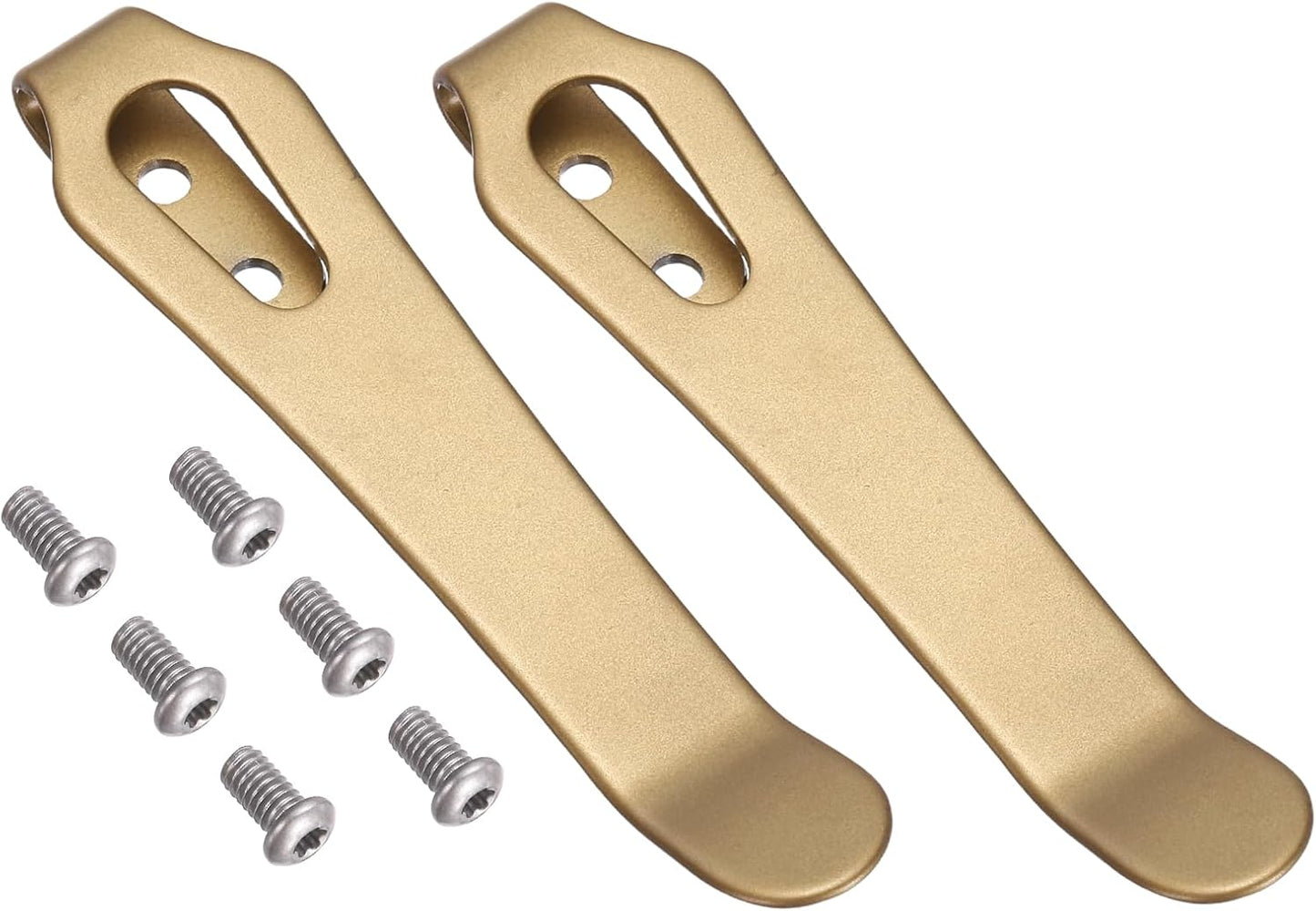 Set 2 Clips Bolsillo Acero Inox 420 Plegables Negro