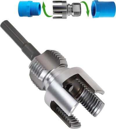 Enhebrador tubo PVC 1/2pulg herramienta roscado corte