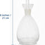 Dispensador aceite vinagre vidrio con embudo sin goteo