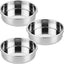 Juego de 3 moldes de acero inoxidable para tartas de 8 pulgadas