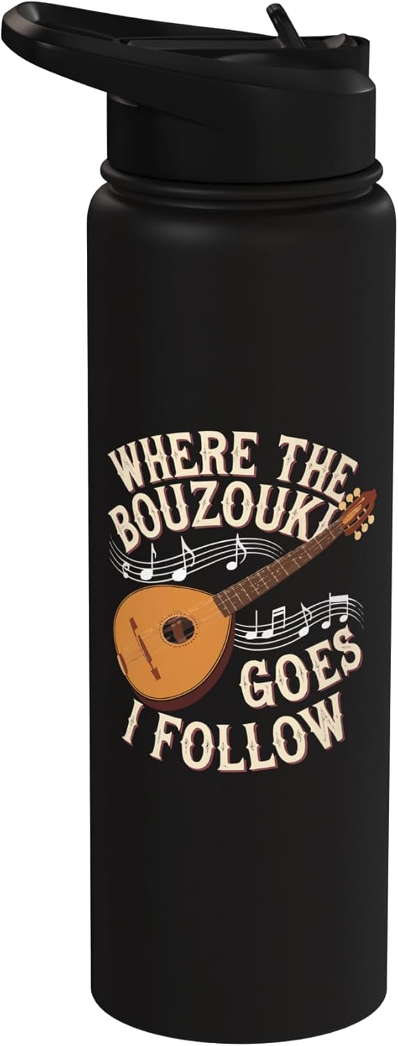 Botella térmica acero inox para músico bouzouki