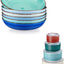 Set 6 Cuencos Cerámica con Tapas 38oz