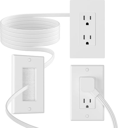 Kit gestión cables pared extensor corriente TV sofá