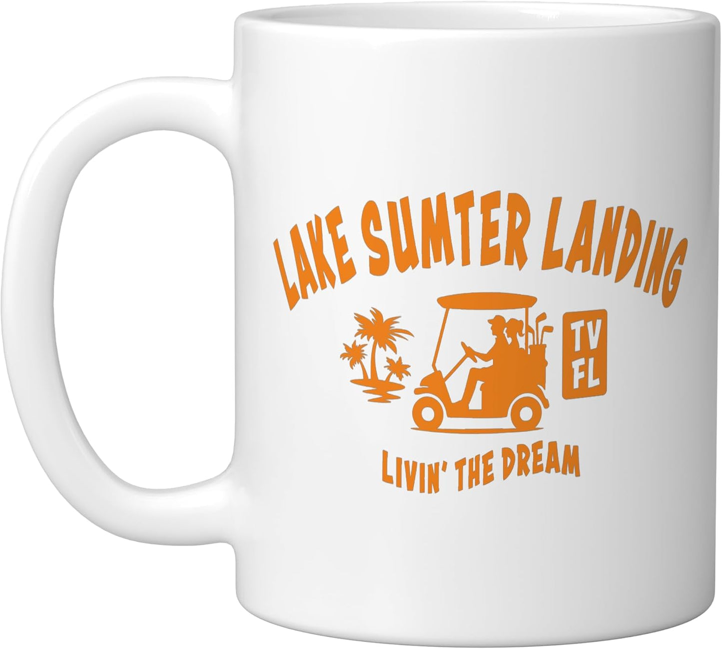 Taza cerámica Lake Sumter Landing TV Florida Palma de Palmeras