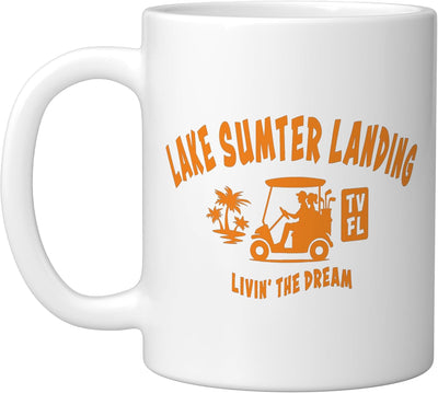 Taza cerámica Lake Sumter Landing TV Florida Palma de Palmeras