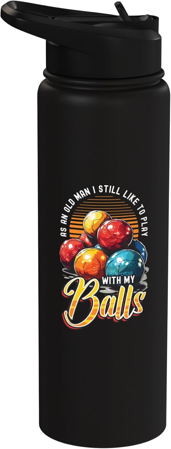 Botella de agua acero inoxidable para entusiasta de bocce ball