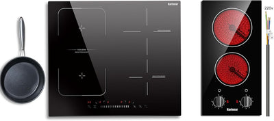 Placa de inducción Karinear con 4 quemadores y 12 pulgadas