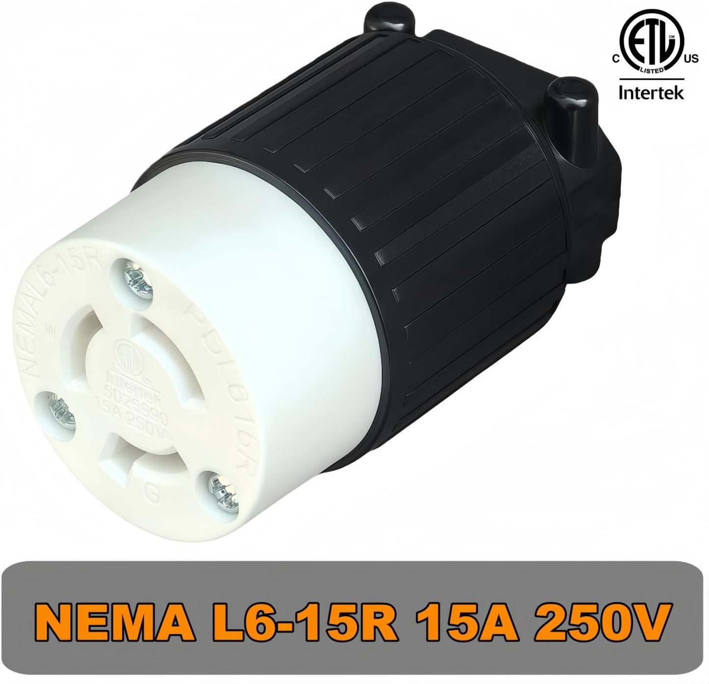 Receptáculo NEMA L6-15R 15A 250V conector hembra industrial