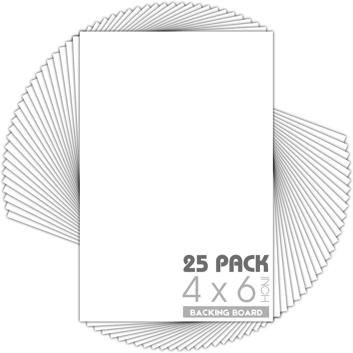 Tableros respaldo blanco 4x6pulg 4capas pack 25