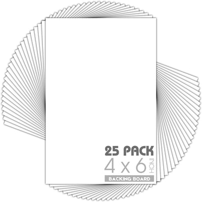 Tableros respaldo blanco 4x6pulg 4capas pack 25