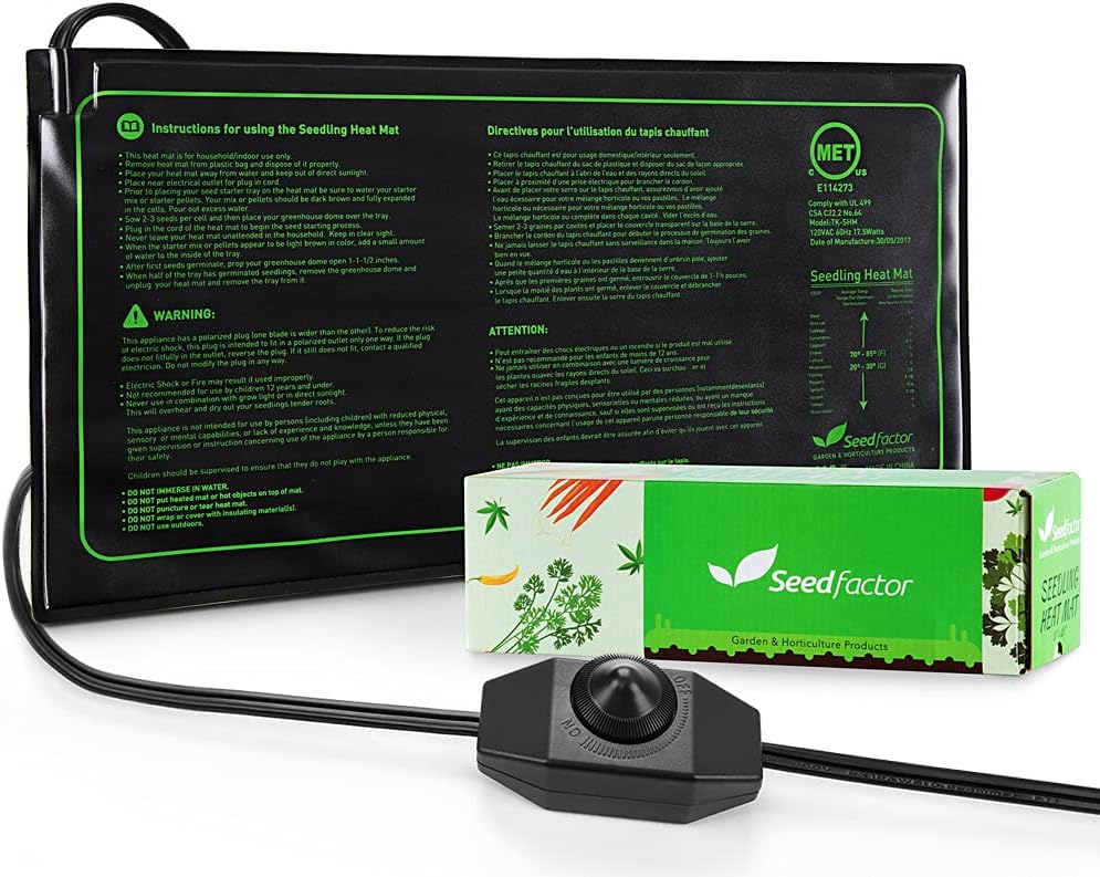 Tapete térmico para germinación con temp. ajustable