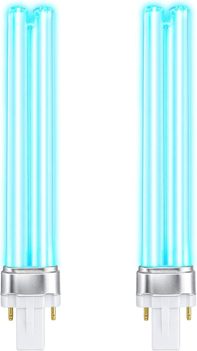 Bombilla UV-C 9 W para D200 HVAC base G23 2 pines set 2