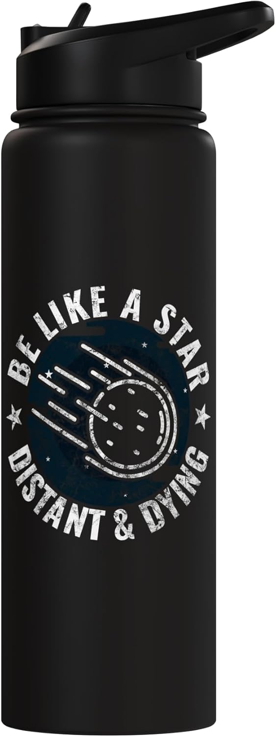 Botella agua aislada acero inox diseño nihilista