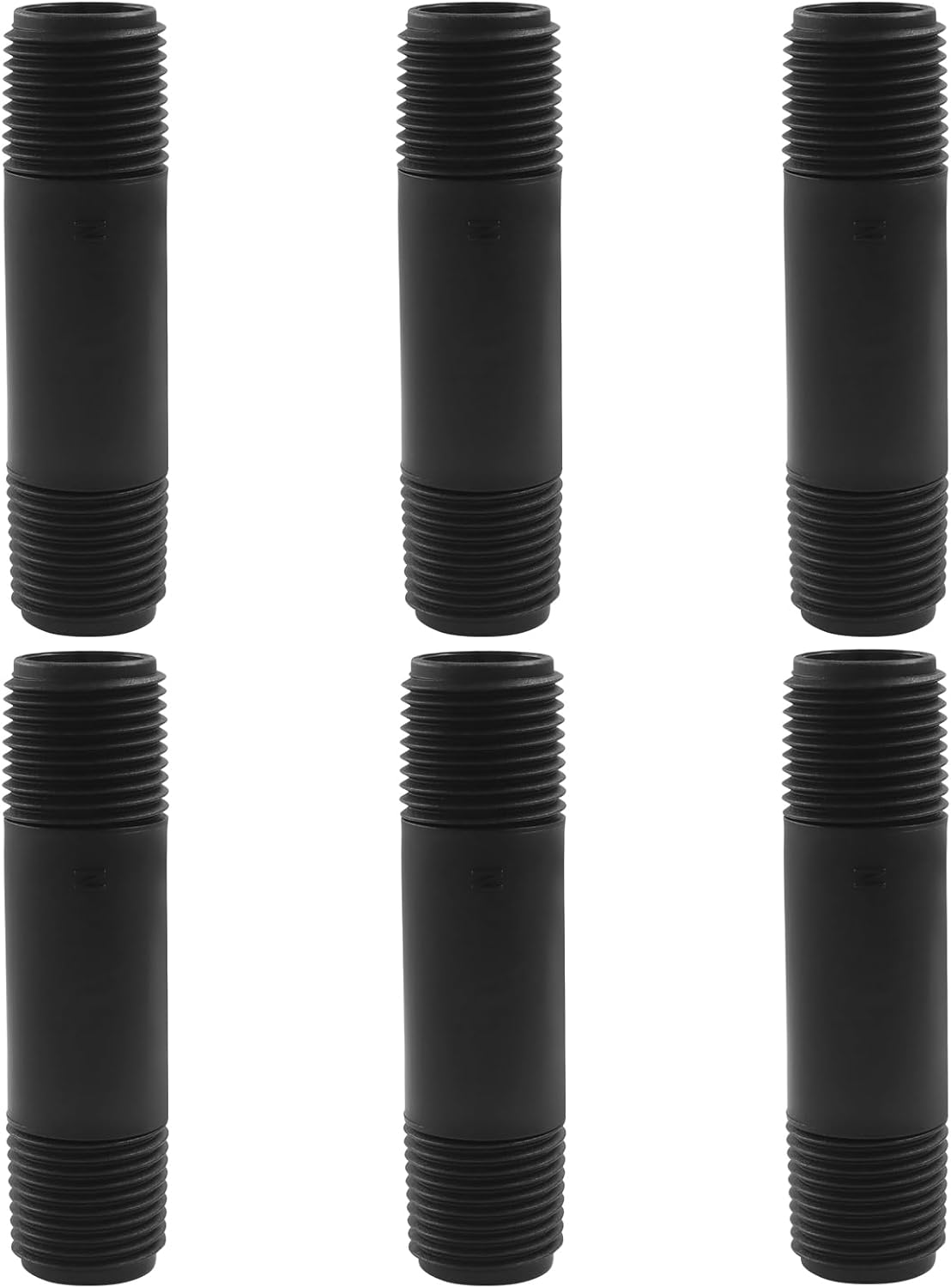 6 Tubos Elevadores Rociador MPT 1/2pulg Conector Riego Automático