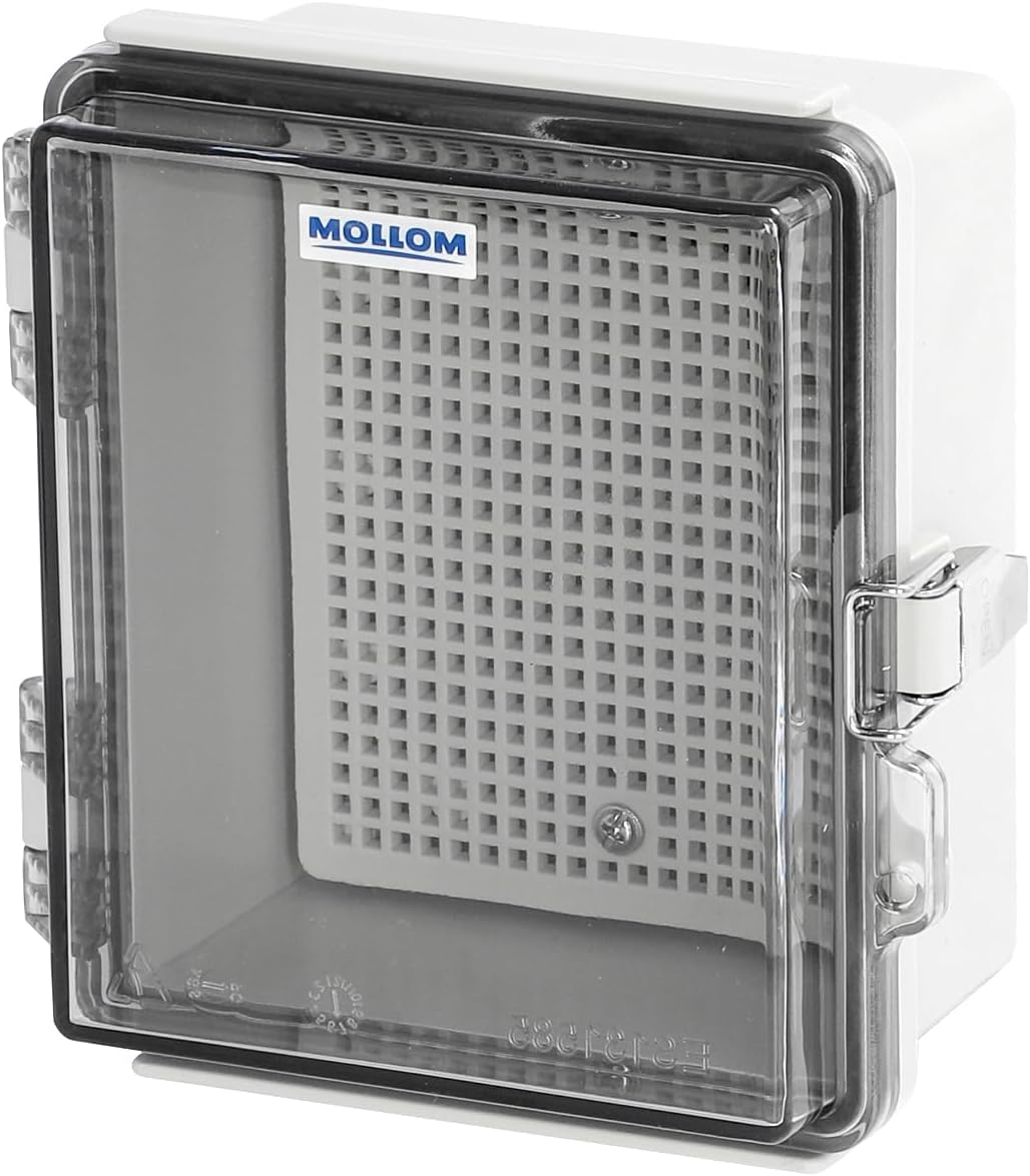Caja conexión exterior IP67 impermeable con cubierta transparente