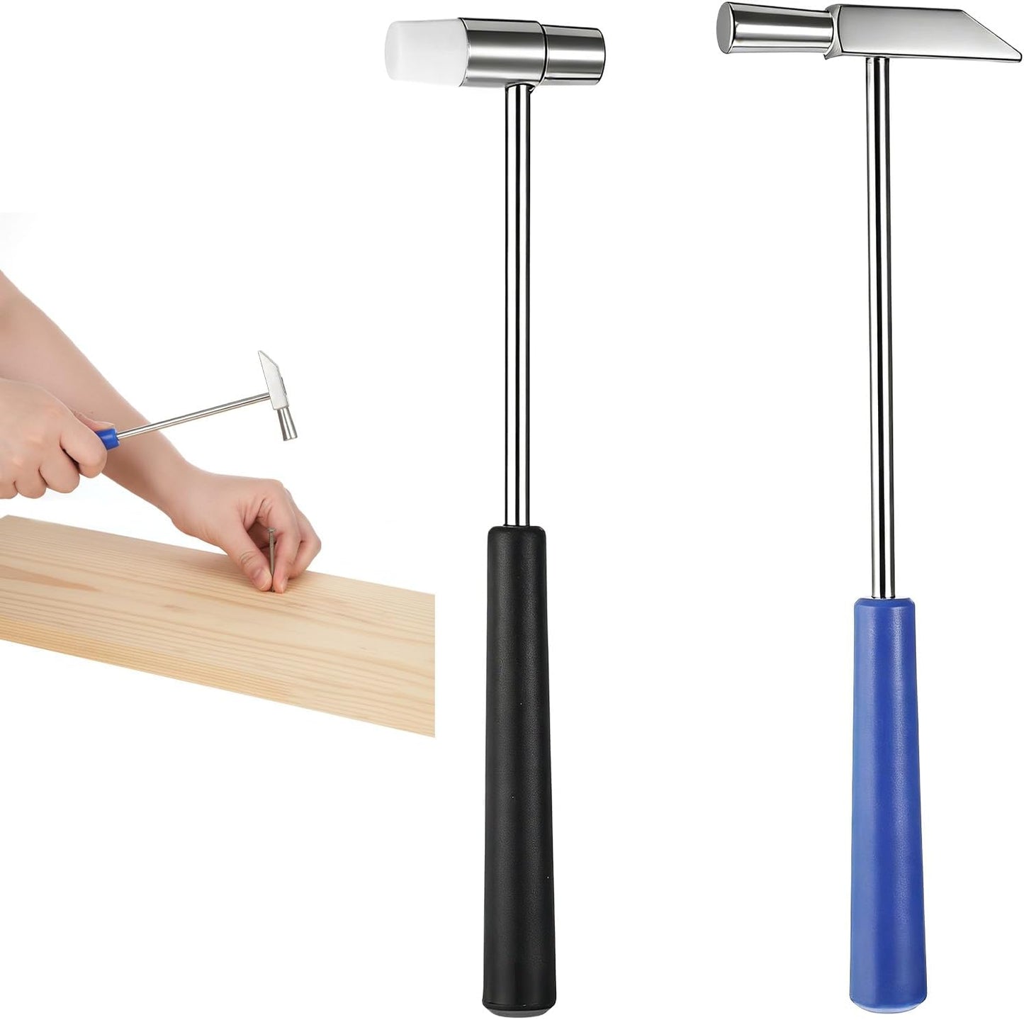 2 Martillos Doble Cara Mini Joyería Hogar Proyectos