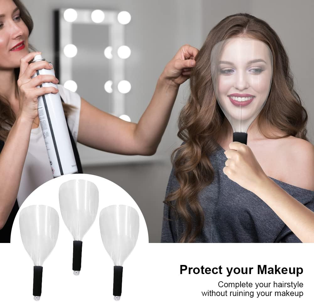 Protectores faciales laca reutilizables transparentes