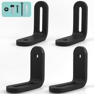 Soportes en L hierro ranura ajustable 60lb set 4