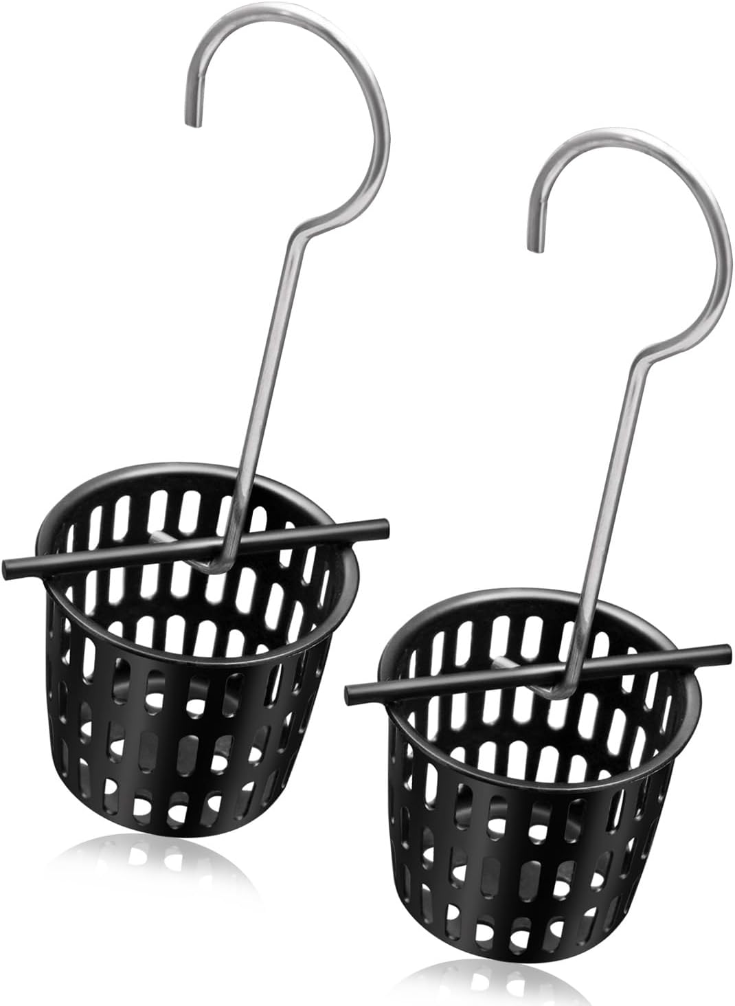 Colador drenaje ducha 2pulg con gancho 2 pzas negro