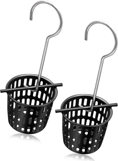Colador drenaje ducha 2pulg con gancho 2 pzas negro