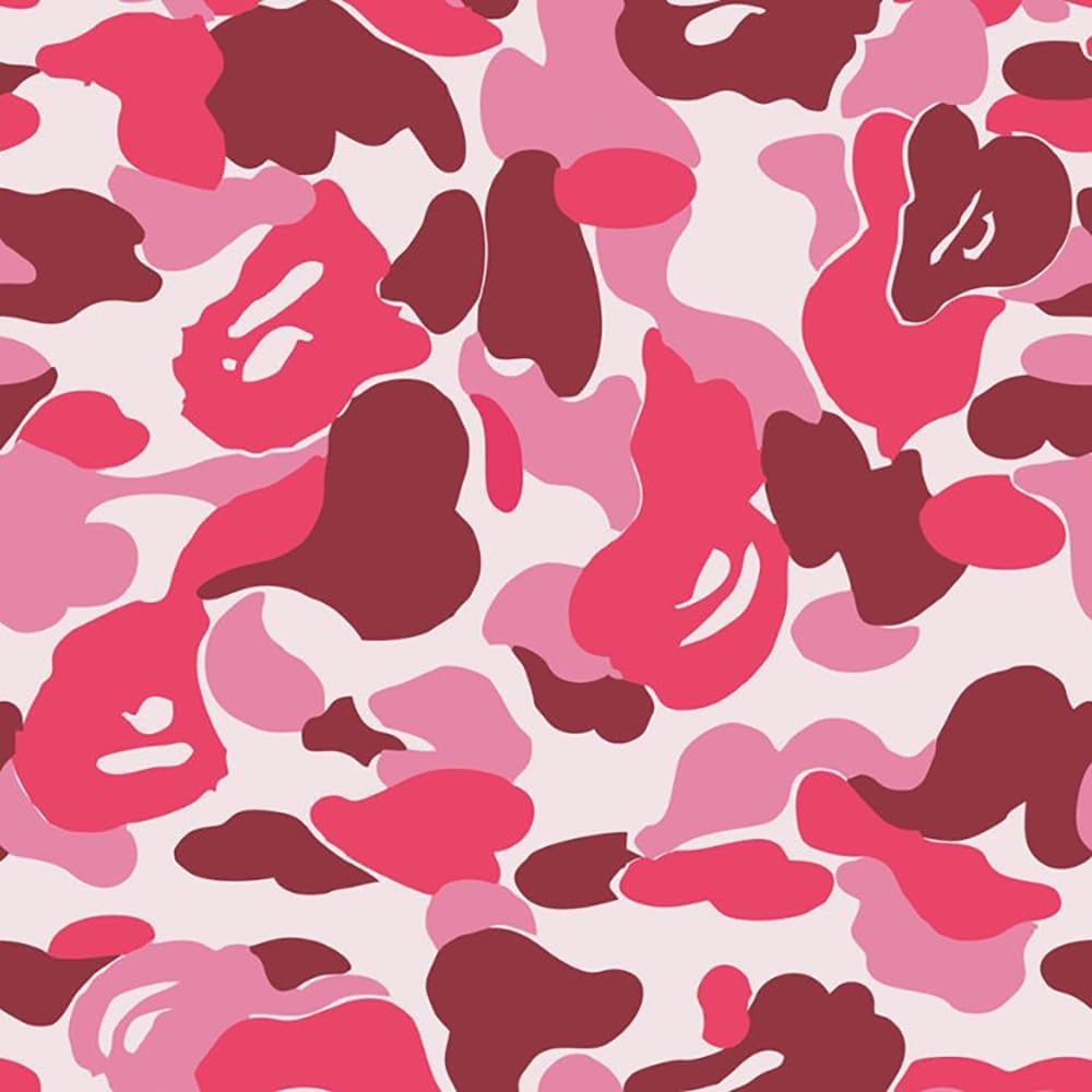 Papel contacto camuflaje rosa autoadhesivo 17.7x117pulg