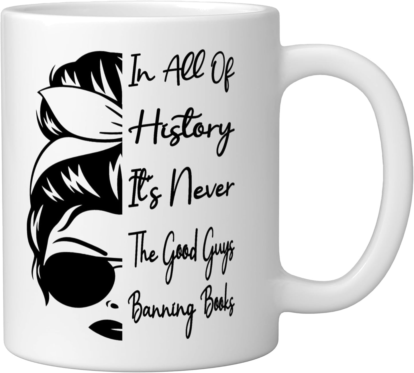 Taza Cerámica Blanca Libros Prohibidos Historia