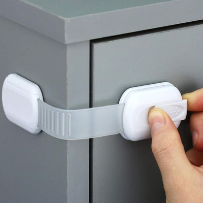 Cerradura gabinete a prueba de bebé sin taladro ajustable