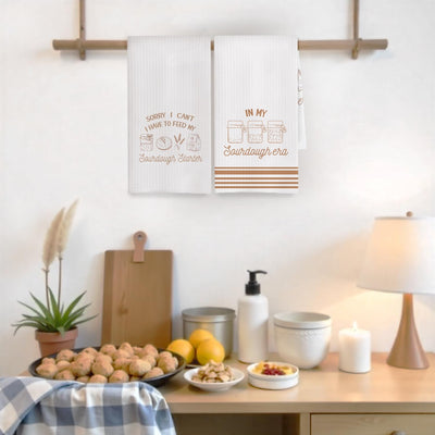 Toallas de cocina retro para hornear de masa madre decorativas