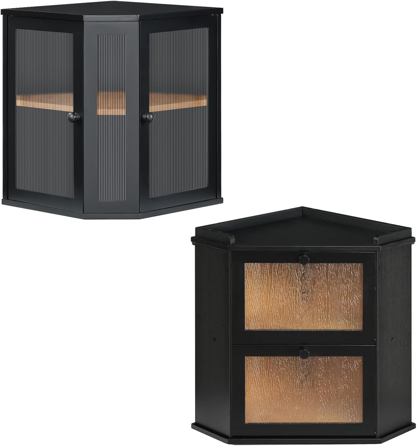Caja pan con puertas acrílicas 2 en 1 para cocina