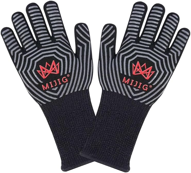 Guantes barbacoa silicona antideslizante certificado EN407