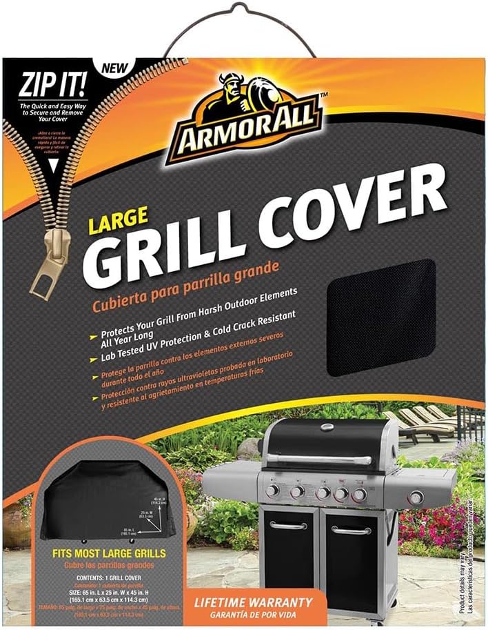 Cubierta parrilla grande 65pulg color negro
