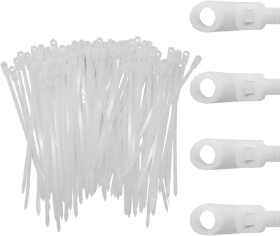 Pack 120 Hebillas Universales 8pulg Blancas Gestion Cables