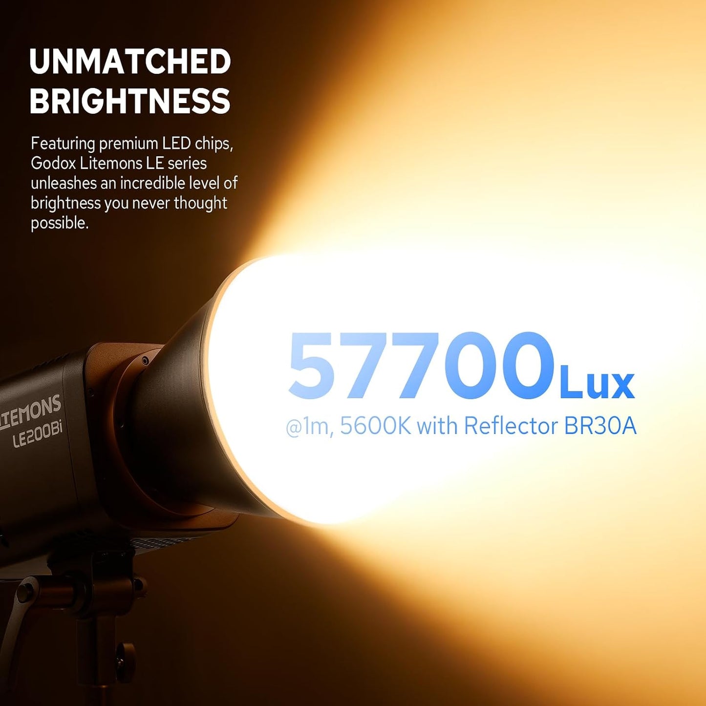 Luz LED bicolor 220W 57700Lux Bowens 11 efectos FX