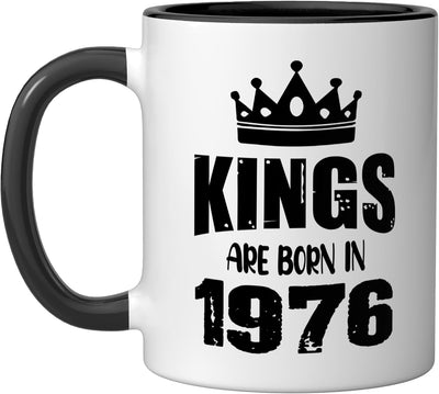 Taza Cerámica Vintage 1976 Negro/Blanco