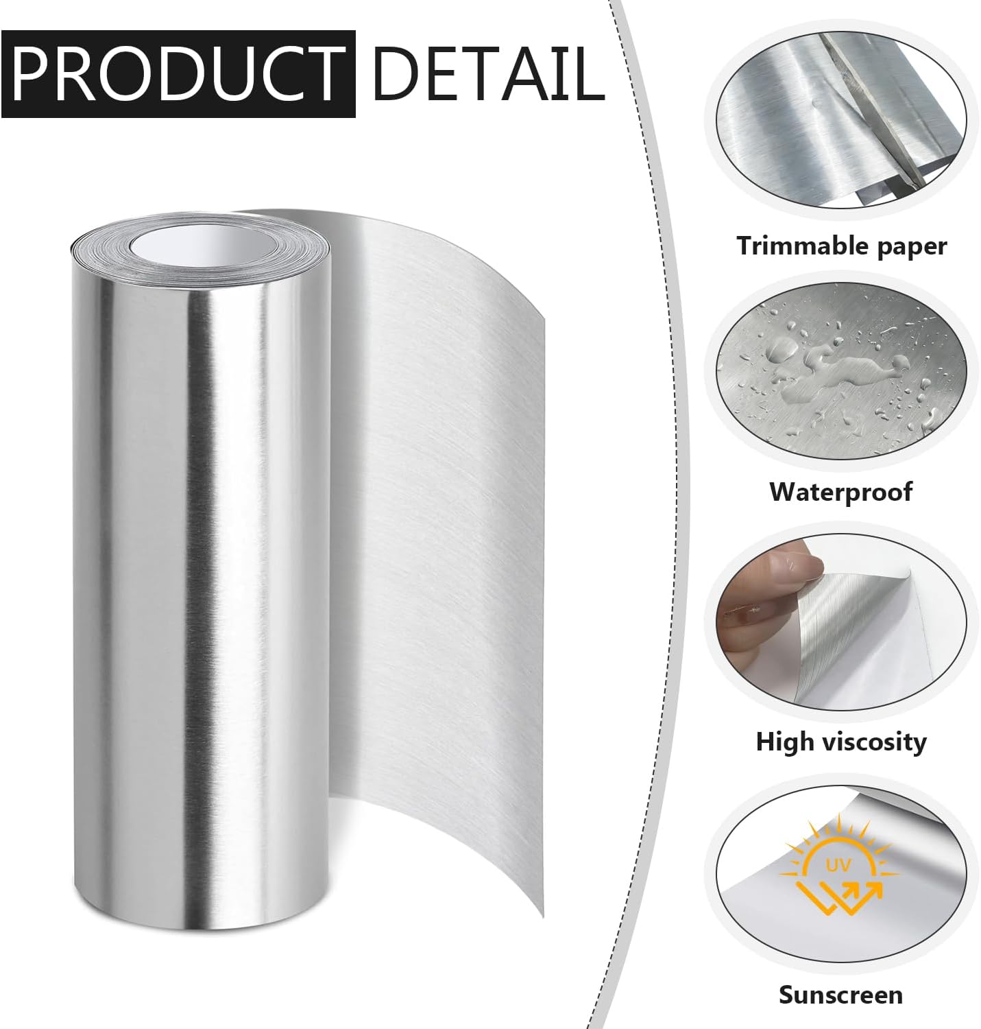 Rollo Aluminio 8x65pulg Paneles Techos Prevención Manchas