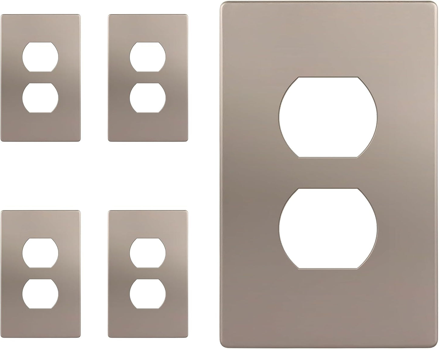 Placa pared dúplex segura para niños 4.68x2.93pulg