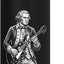 Botella de agua aislada acero inoxidable George Washington Rock Star