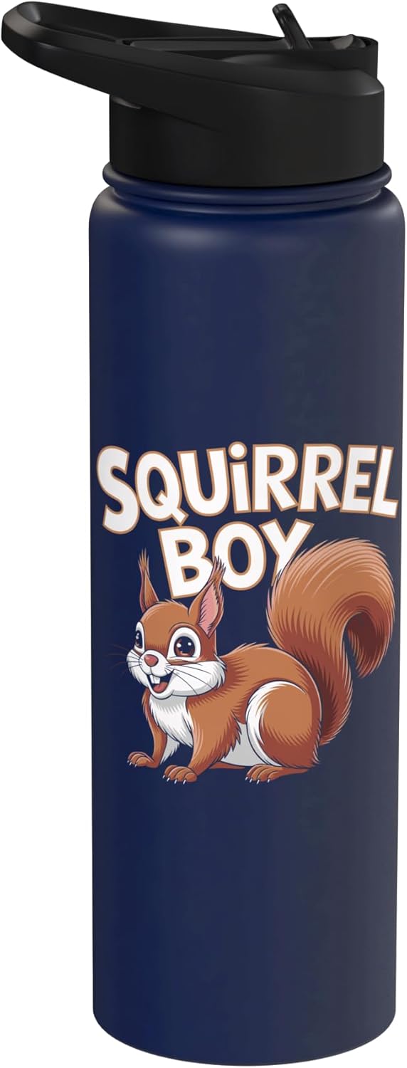 Botella de agua acero inoxidable para niños Squirrel Boy
