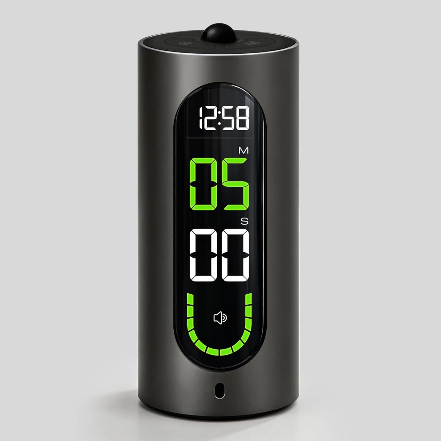 Temporizador visual digital MASHI recargable 99 minutos con reloj