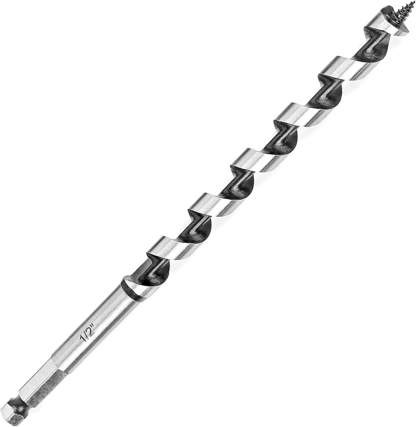Broca taladro 1/2pulg x9pulg para madera y materiales compuestos
