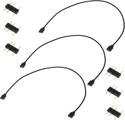 Paquete 3 Cables ARGB 5V 3 Pines Hembra a Hembra 20pulg