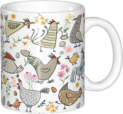 Taza de pollo para amantes del pollo de 11 oz