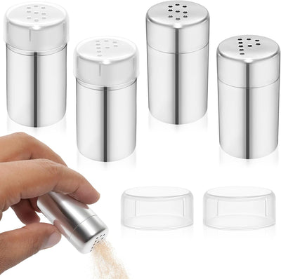 Juego de 4 cocteleras de acero inoxidable S&P con tapas a prueba de fugas