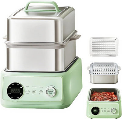 Vaporizador eléctrico acero inox 15.9qt 3 niveles 1200W