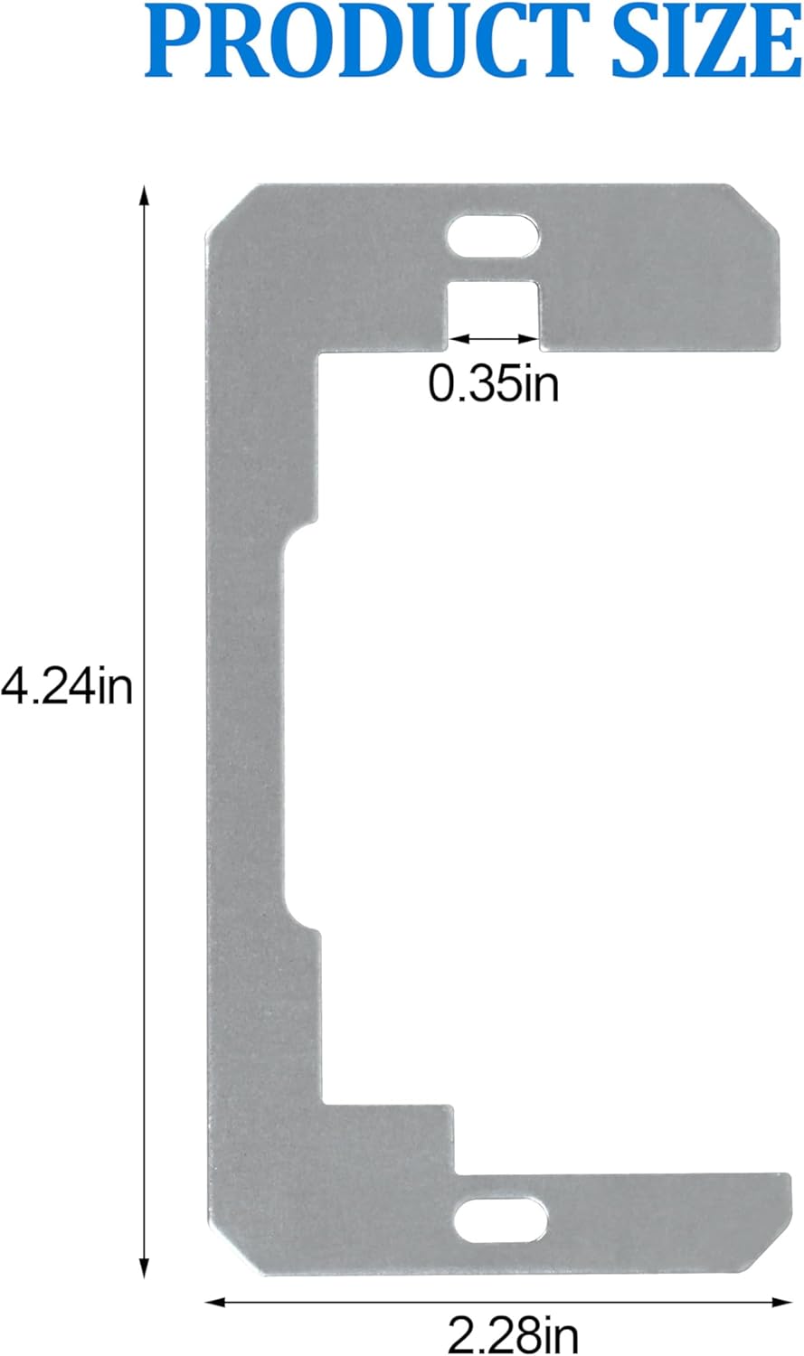 Espaciadores para tomas de corriente y placas de pared