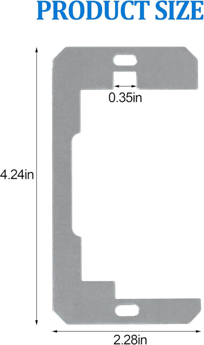 Espaciadores para tomas de corriente y placas de pared