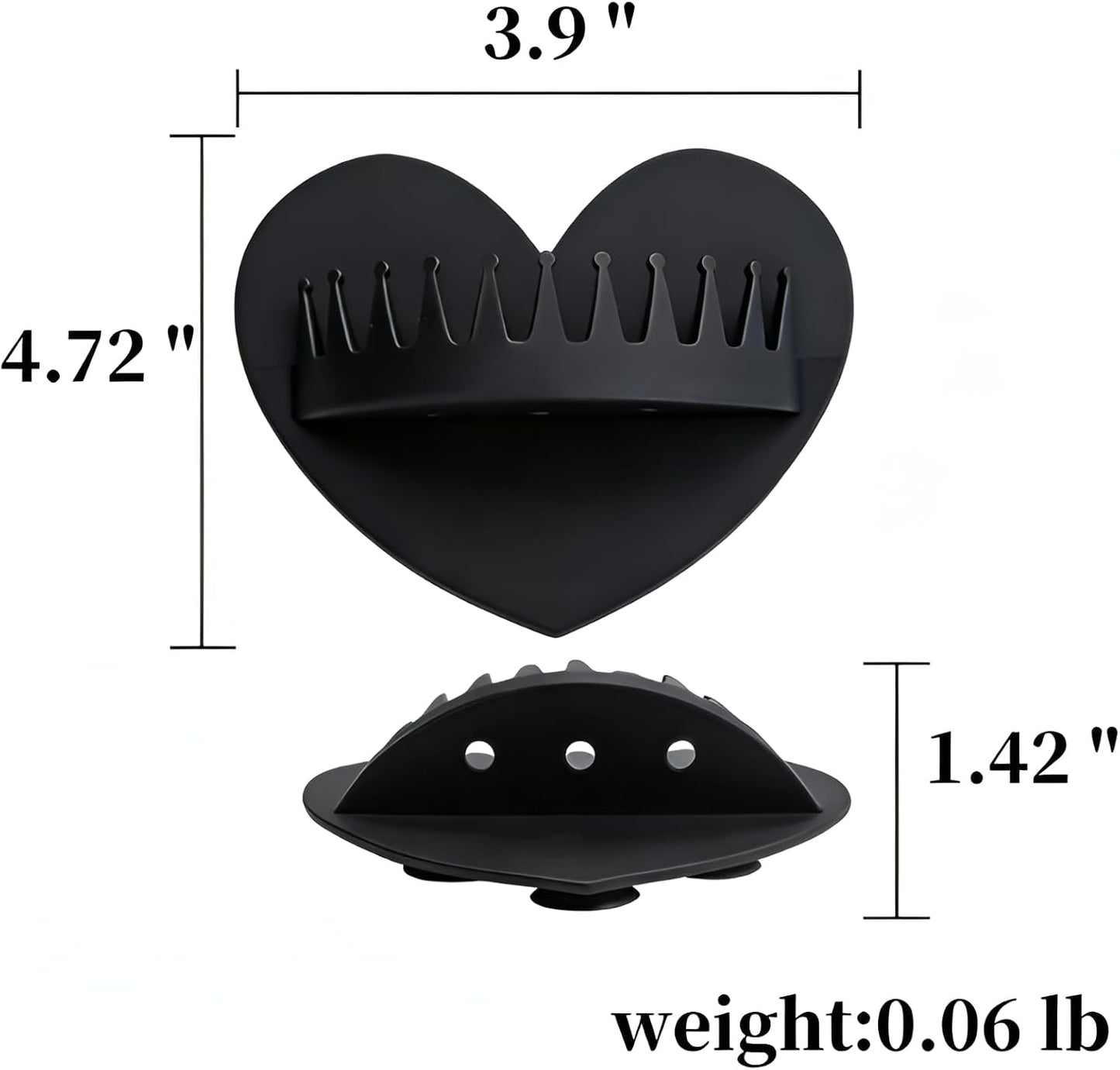 Colector pelo ducha reutilizable silicona negro