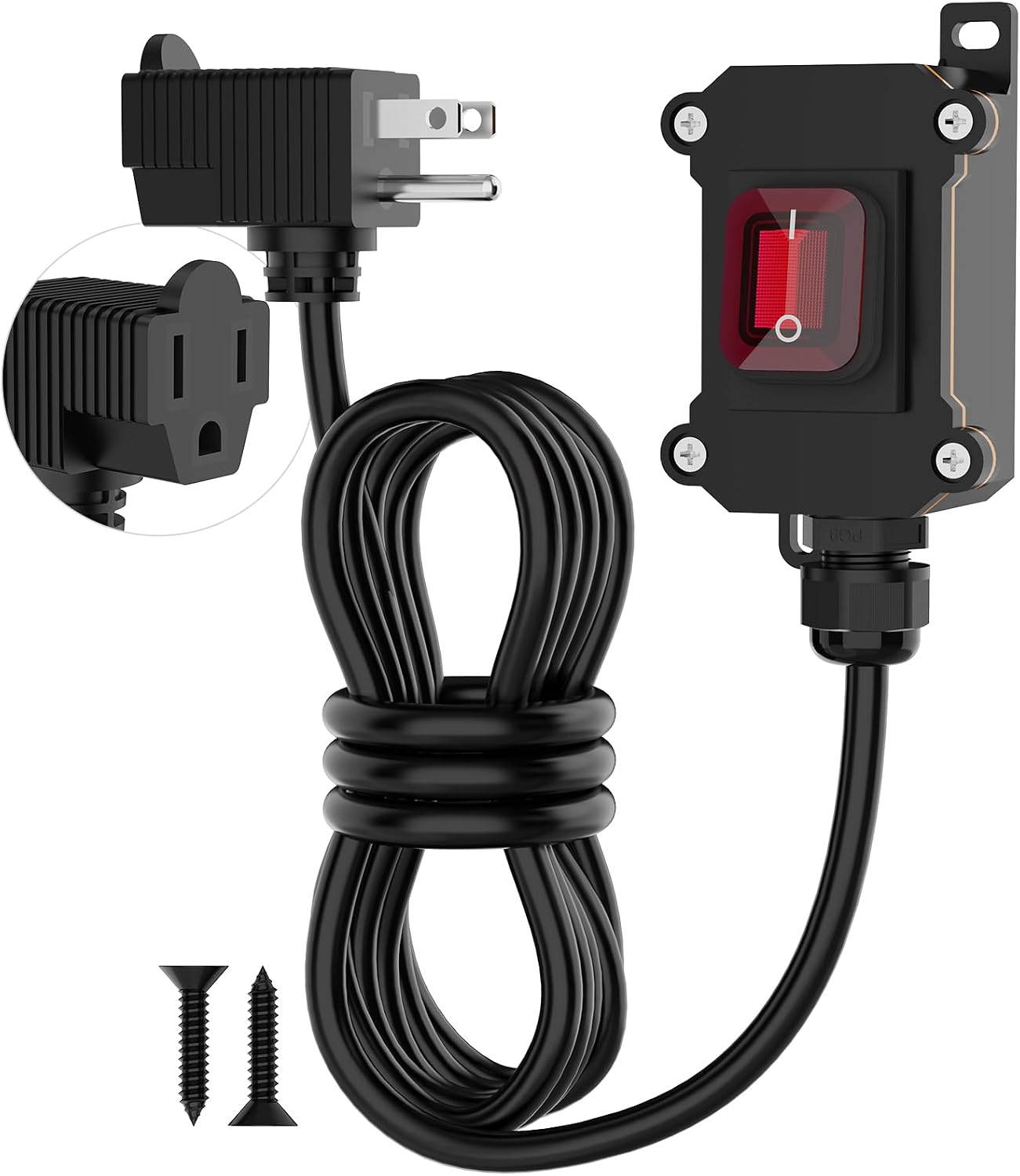 Cable extensión 6.5ft 18AWG 3 clavijas IP67