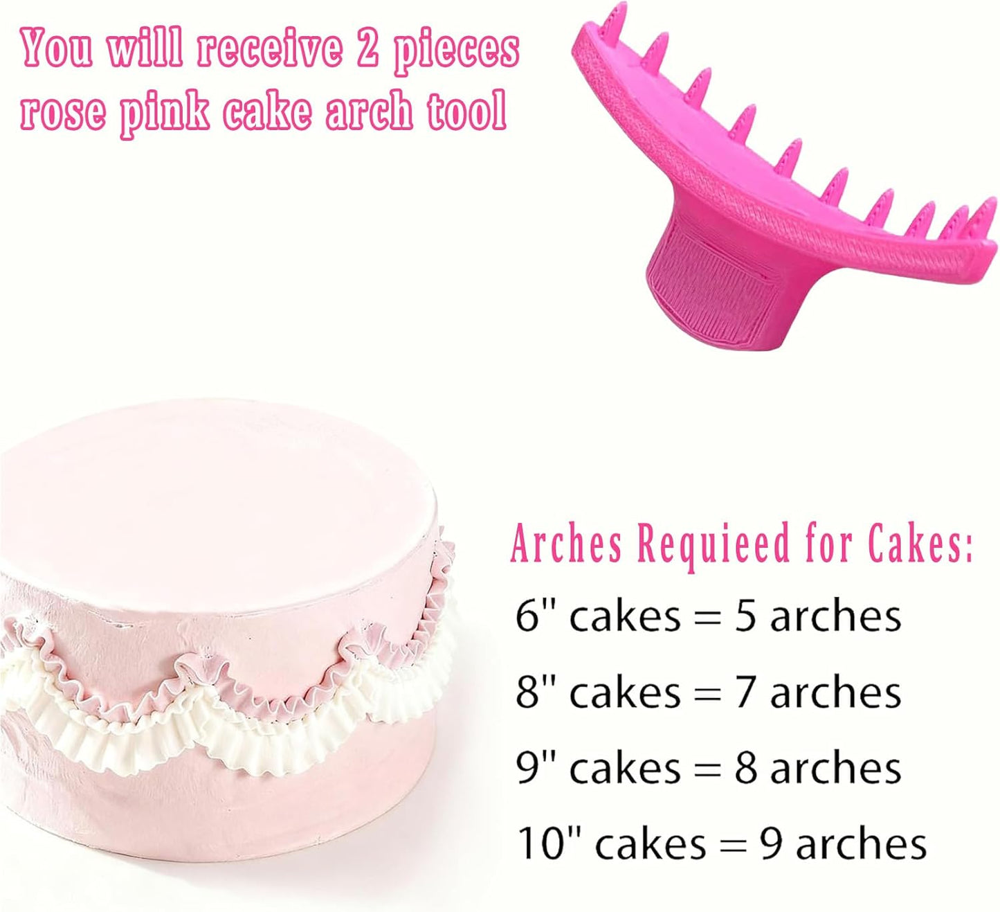 Herramientas de guía de arco de pastel para decorar pasteles