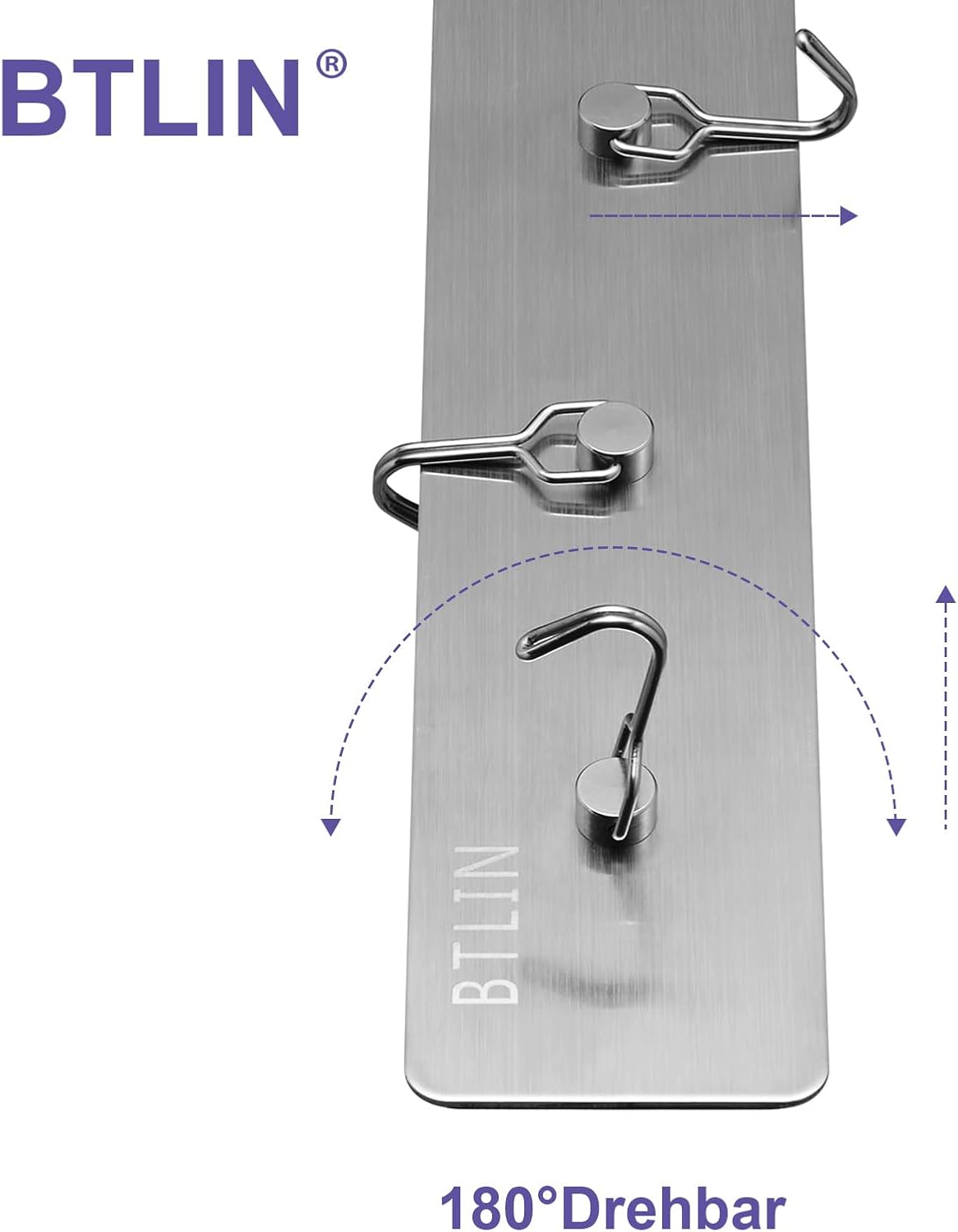 Ganchos magnéticos acero inox para campana cocina nevera
